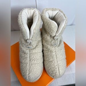 Rocket Dog Womens Sleet Shearling Bootie Buff Kearney Wool Francois Pu Sz 8.5